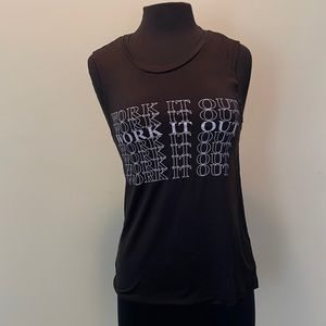 Cute Workout Sleeveless Tee